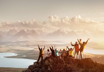 Group of people who are traveling